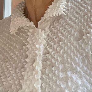 Vintage Issey Miyake cauliflower stretchy and crinkly blouse